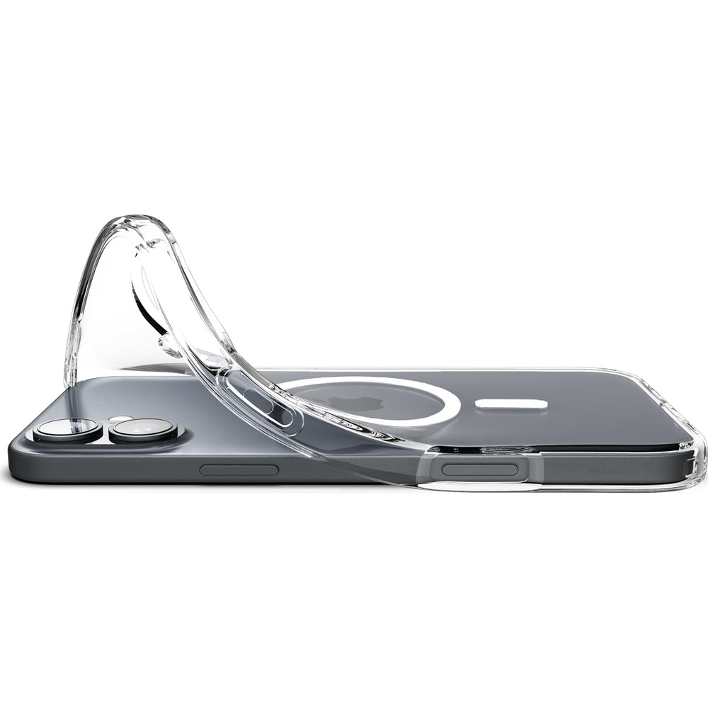 Handyhülle für iPhone 16 Plus, Spigen Liquid Crystal Mag mit MagSafe, Transparent