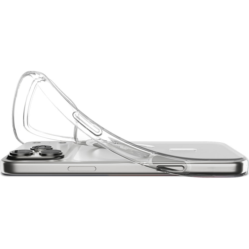Handyhülle für iPhone 17 Pro, Spigen Liquid Crystal Mag mit MagSafe, Transparent-Weiß