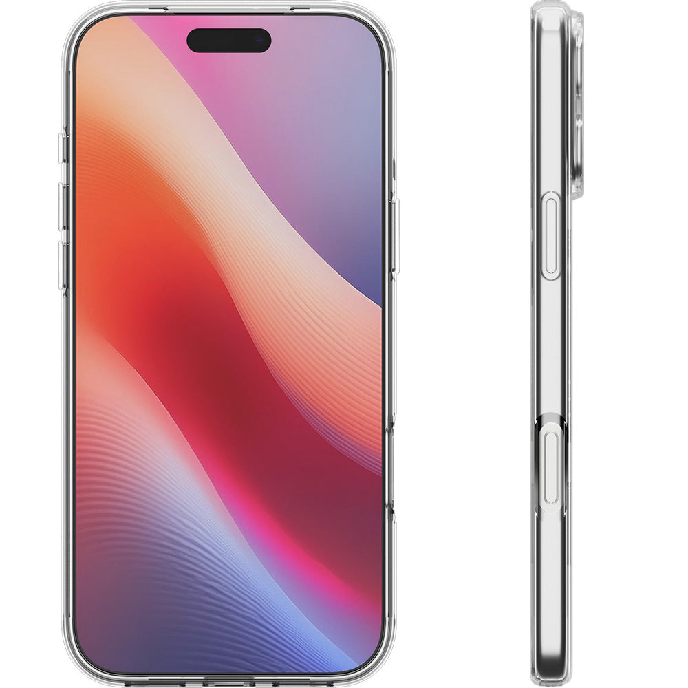Handyhülle für iPhone 17 Pro Max, Spigen Liquid Crystal Mag mit MagSafe, Transparent-Weiß