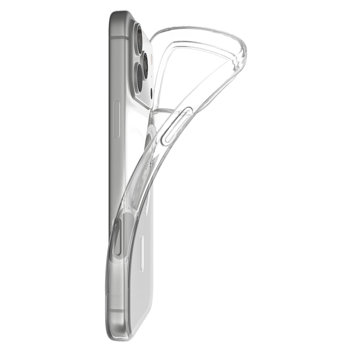 Handyhülle für iPhone 18 Pro, Spigen Liquid Crystal Mag mit MagSafe, Transparent-Weiß (14/16)