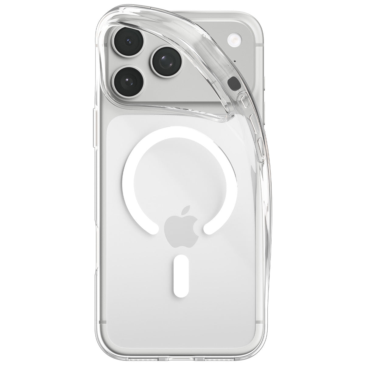 Handyhülle für iPhone 18 Pro, Spigen Liquid Crystal Mag mit MagSafe, Transparent-Weiß (15/16)