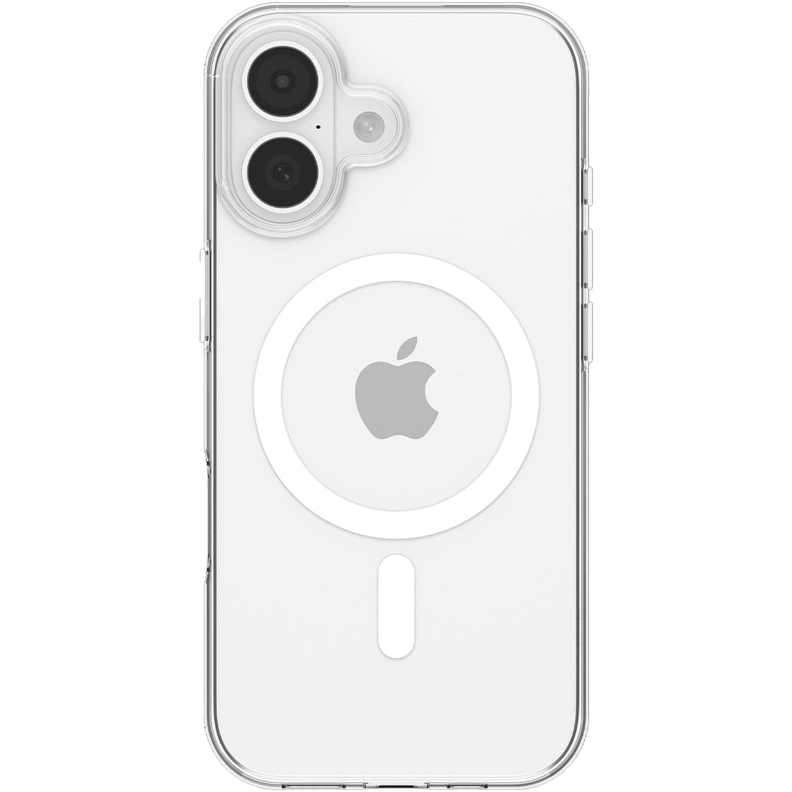 Handyhülle für iPhone 17, Spigen Liquid Crystal Mag mit MagSafe, Transparent-Weiß
