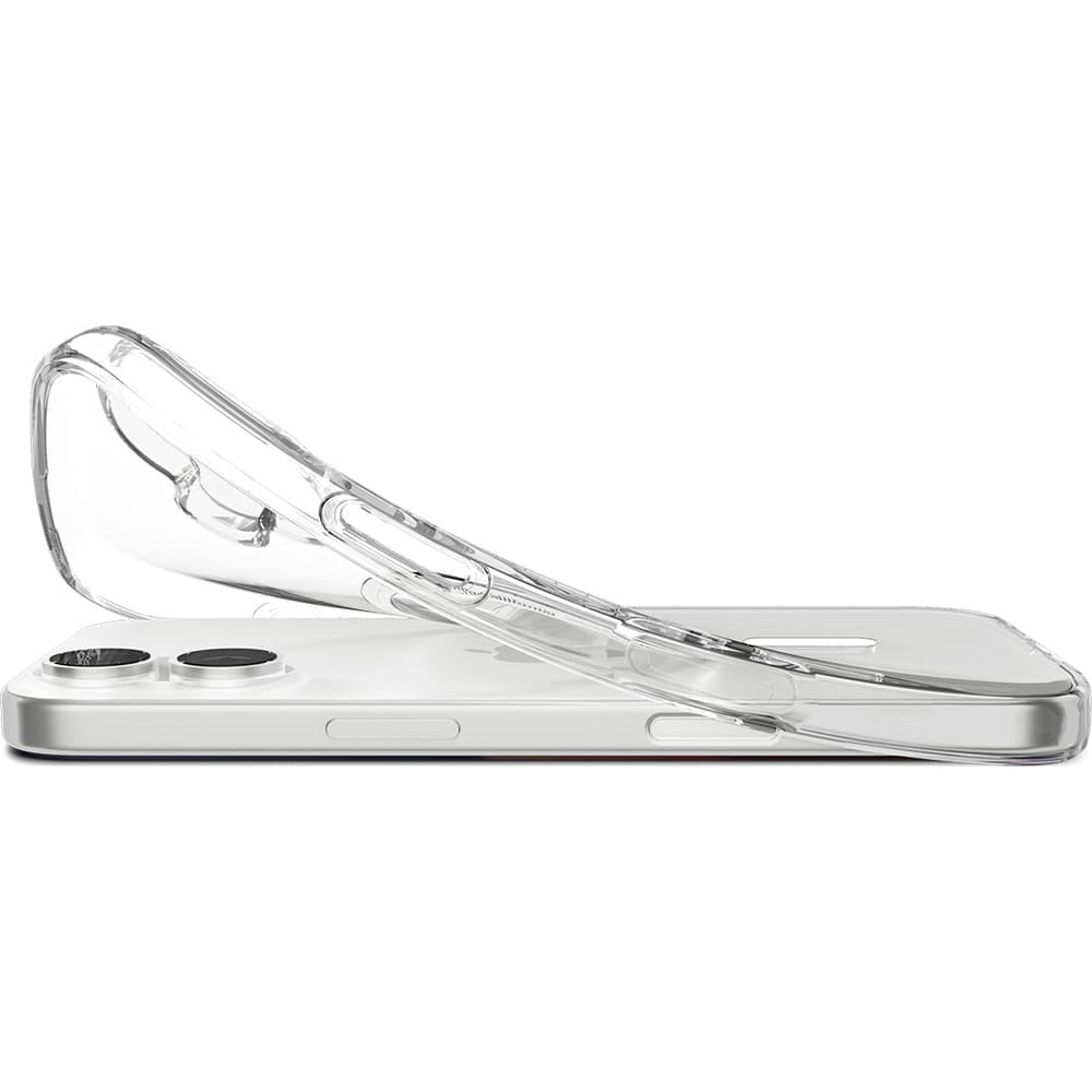 Handyhülle für iPhone 17, Spigen Liquid Crystal Mag mit MagSafe, Transparent-Weiß
