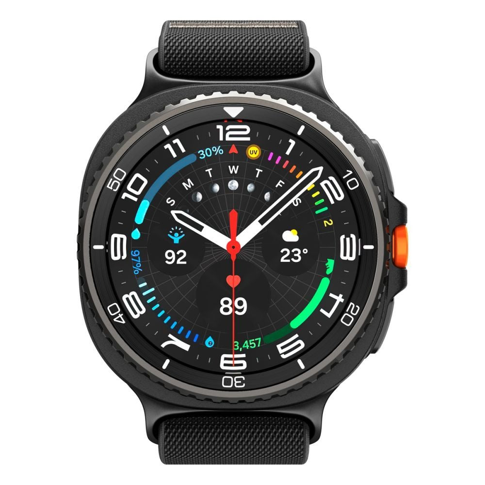 Armband für Galaxy Watch 8 40/44 mm, Classic 46 mm, Spigen Lite Fit, Schwarz