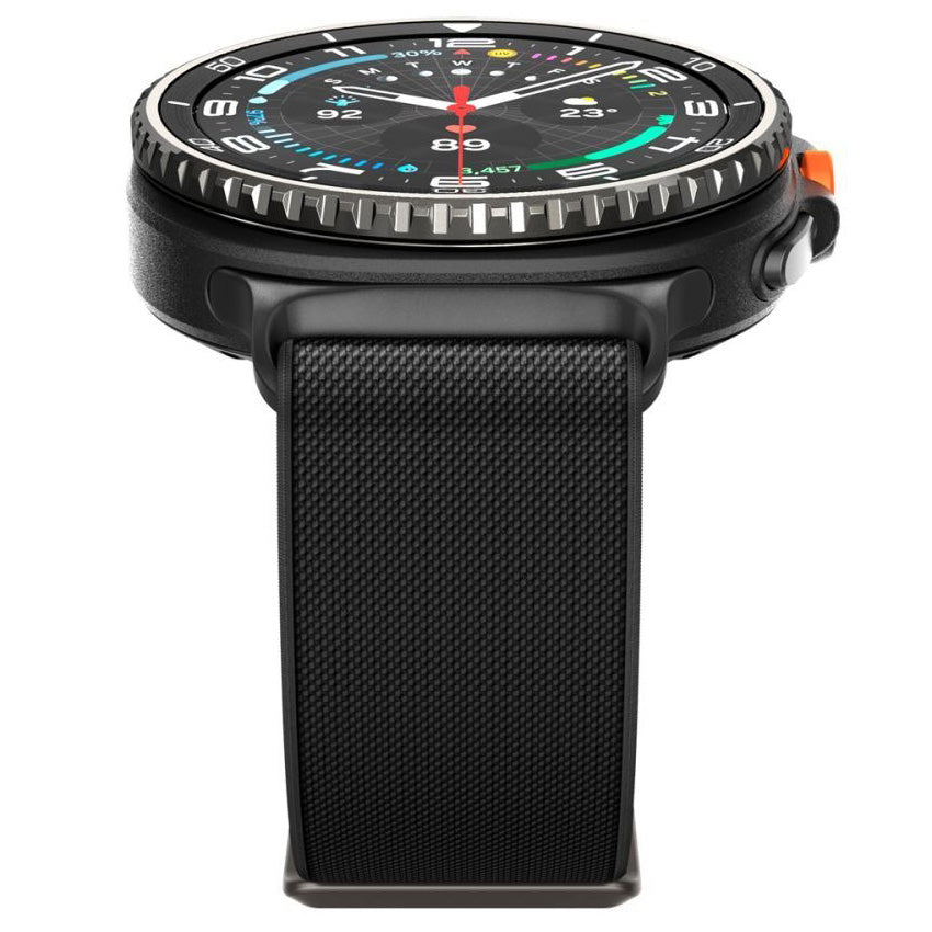 Armband für Galaxy Watch 8 40/44 mm, Classic 46 mm, Spigen Lite Fit, Schwarz