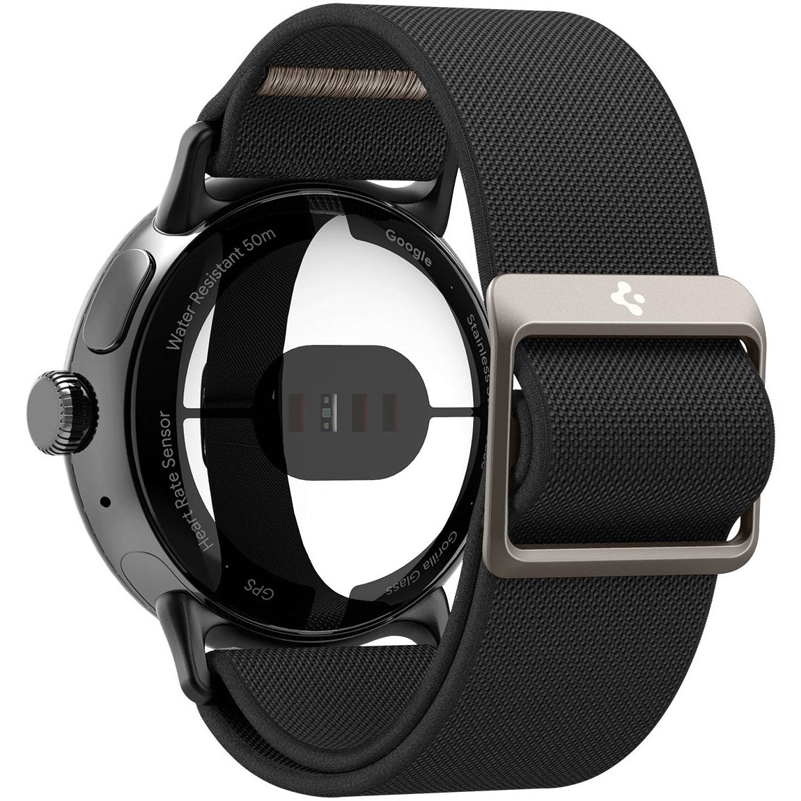 Armband für Pixel Watch 5 / 4 / 3 / 2 / 1 41 mm, Spigen Lite Fit, Schwarz