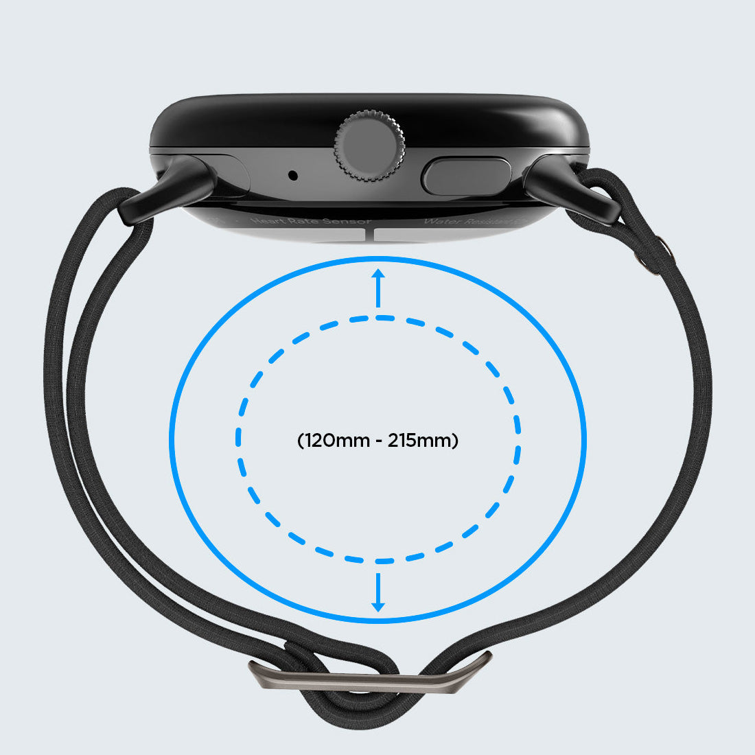 Armband für Pixel Watch 5 / 4 / 3 / 2 / 1 41 mm, Spigen Lite Fit, Schwarz