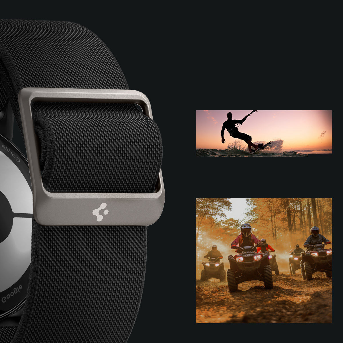 Armband für Pixel Watch 5 / 4 / 3 / 2 / 1 41 mm, Spigen Lite Fit, Schwarz