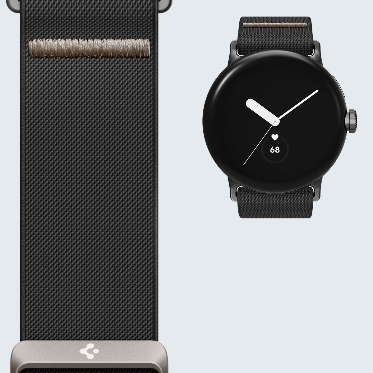 Armband für Pixel Watch 5 / 4 / 3 / 2 / 1 41 mm, Spigen Lite Fit, Schwarz