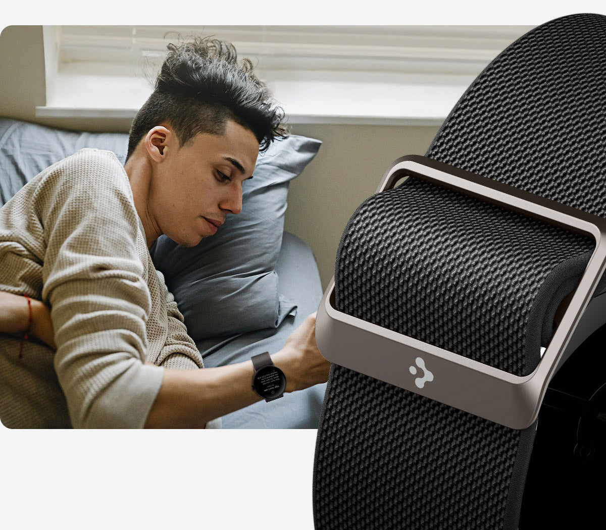 Armband für Google Pixel Watch 3 (45mm) / 5 (45mm) / 4 (45mm), Spigen Lite Fit, Schwarz (6/12)