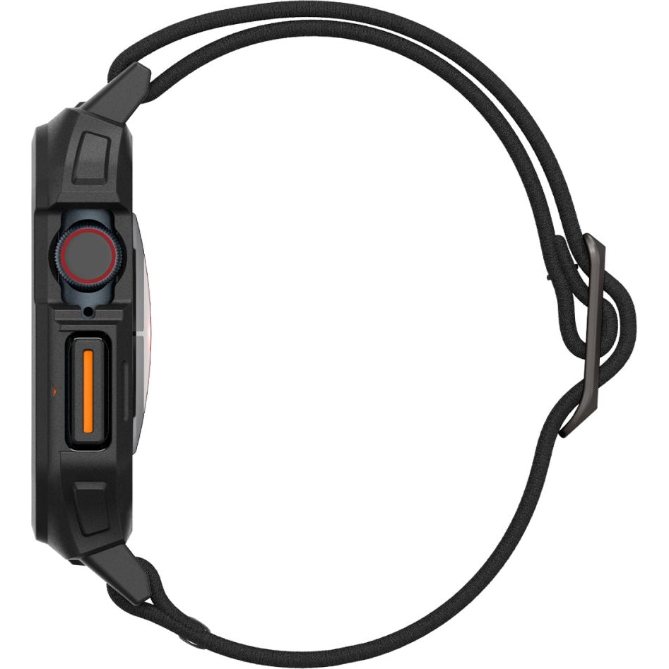 Etui mit Armband für Apple Watch 11 / 10 46 mm, Spigen Lite Fit Pro, Schwarz