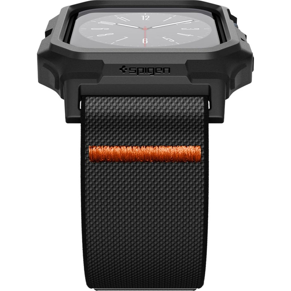 Etui mit Armband für Apple Watch 11 / 10 46 mm, Spigen Lite Fit Pro, Schwarz