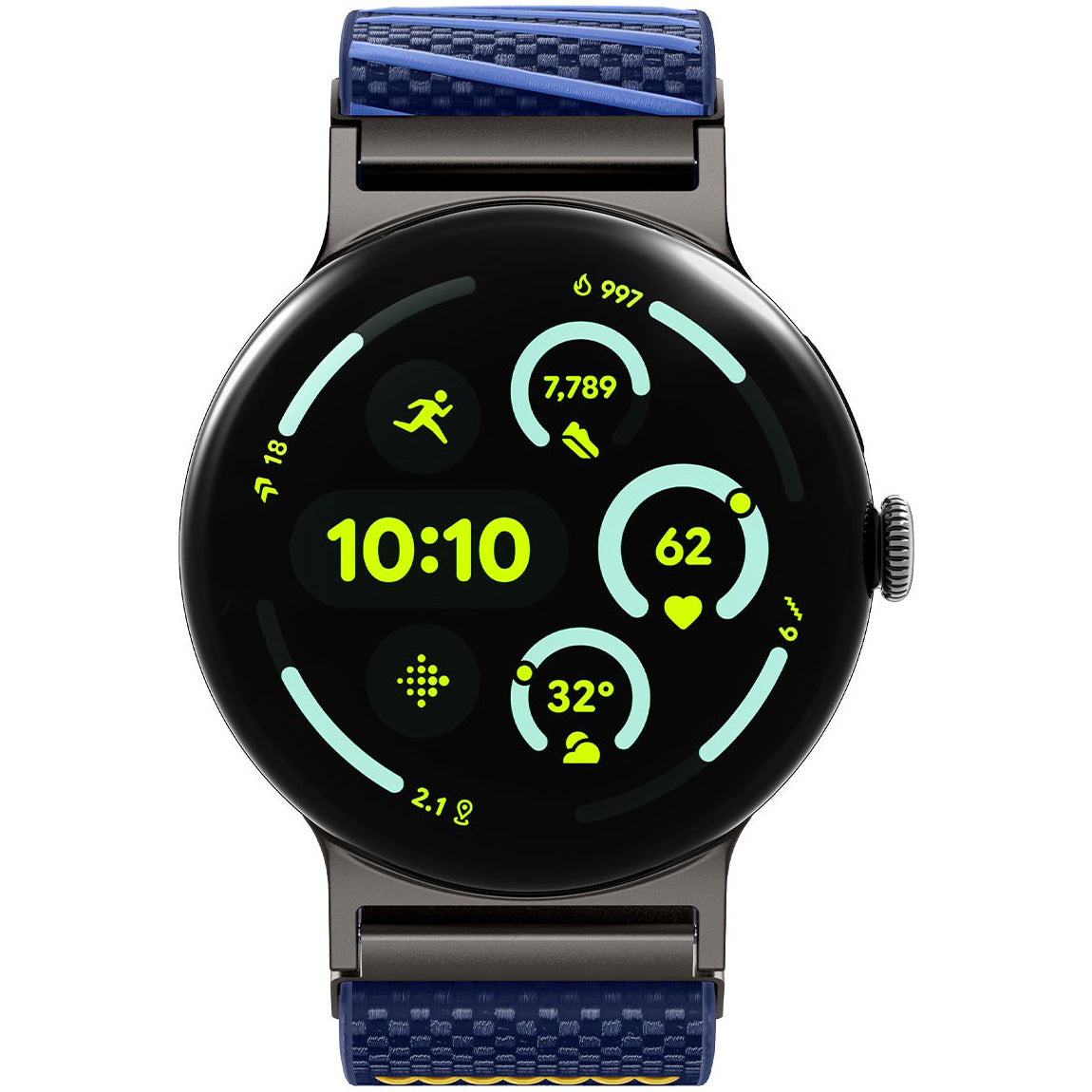Armband für Google Pixel Watch 5 (41mm) / 4 (41mm) / 3 (41mm), Spigen Lite Fit X, Dunkelblau (5/7)