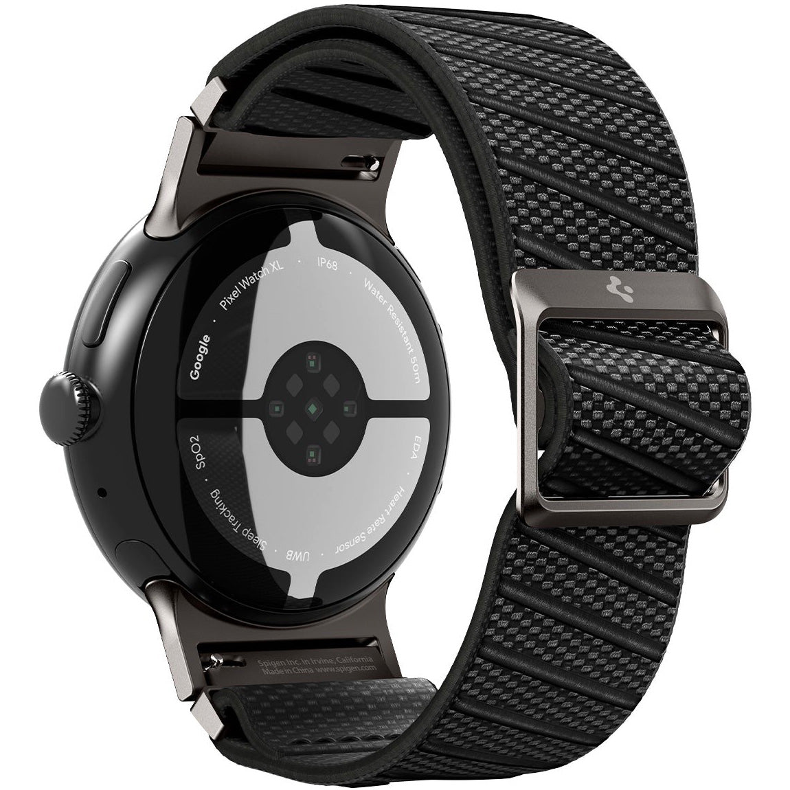 Armband für Pixel Watch 4 / 3 / 2 / 1 41 mm, Spigen Lite Fit X V2, Schwarz