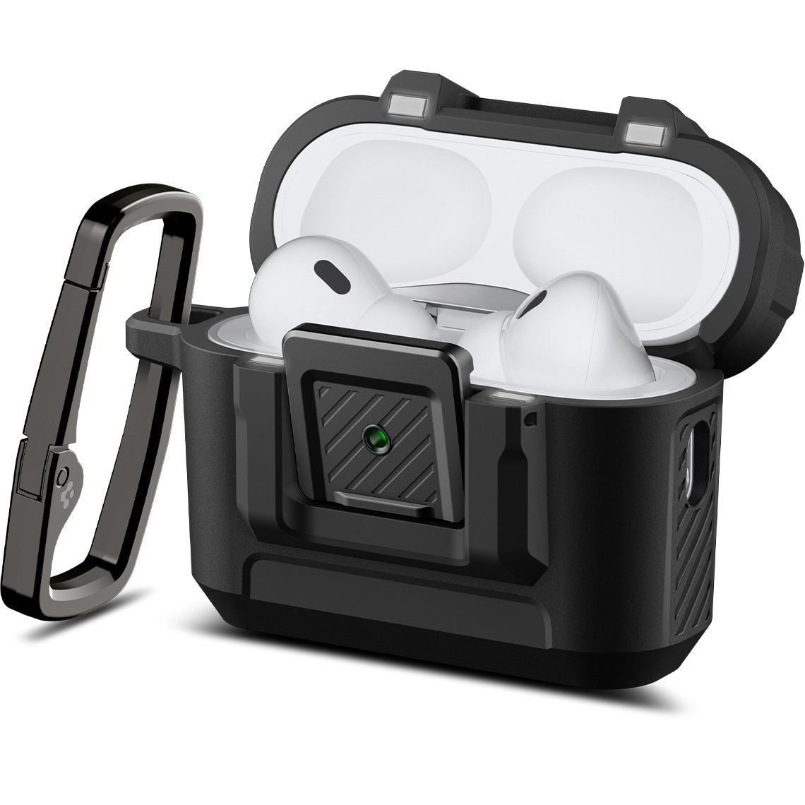 Schutzhülle Spigen Lock Fit für AirPods Pro 3, Schwarz