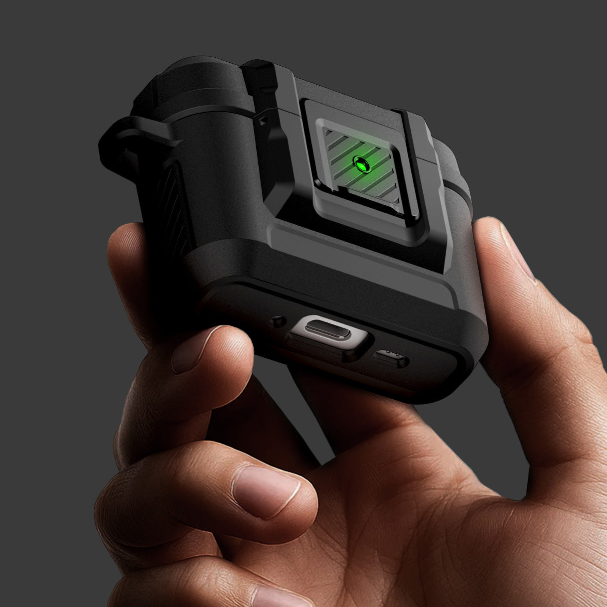 Schutzhülle Spigen Lock Fit für AirPods Pro 3, Schwarz