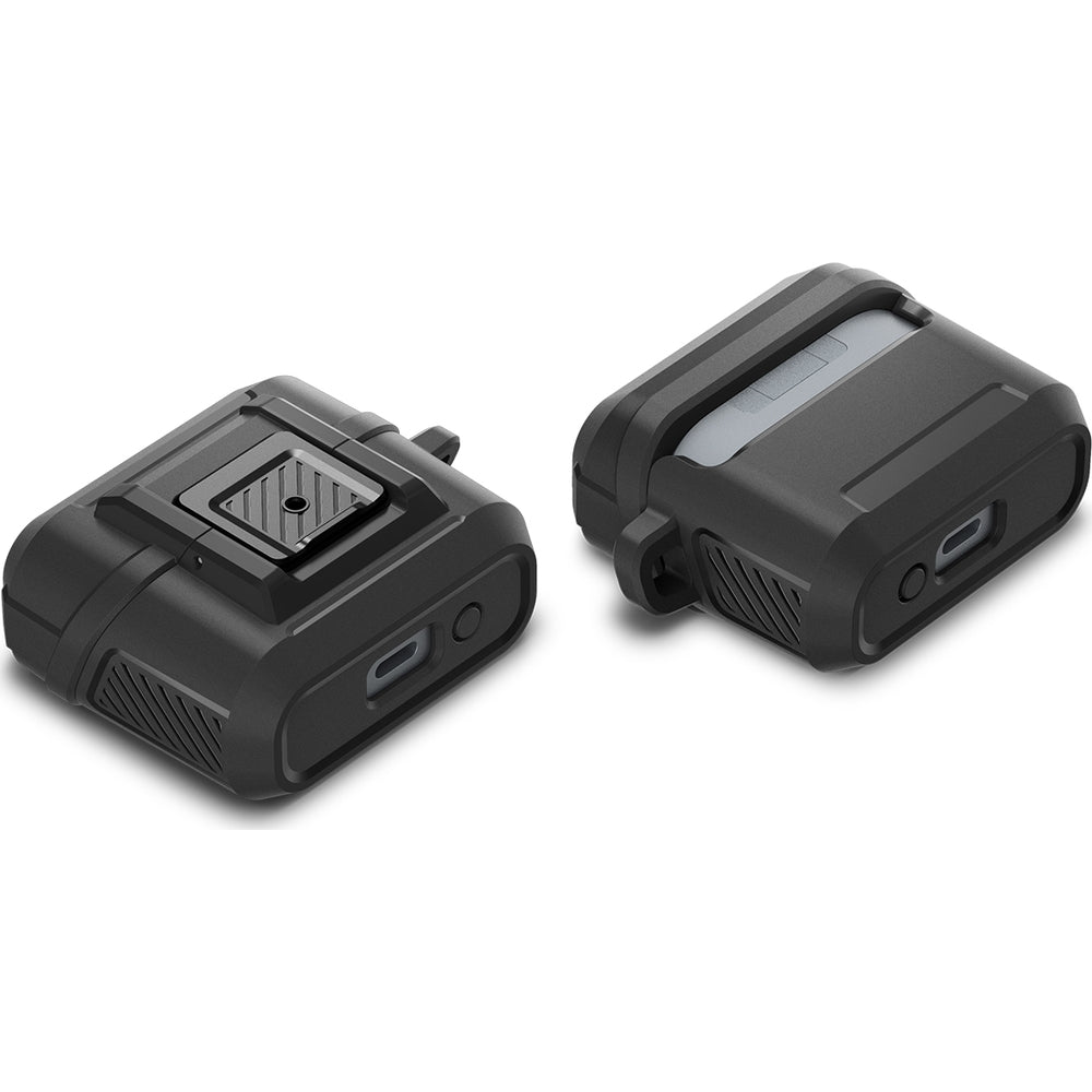 Schutzhülle für Galaxy Buds 3 / 3 Pro, Spigen Lock Fit, Matt Schwarz