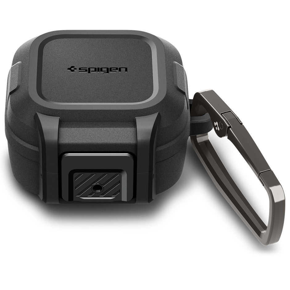 Hülle für Galaxy Buds 4 / 4 Pro, Spigen Lock Fit, Matt Schwarz