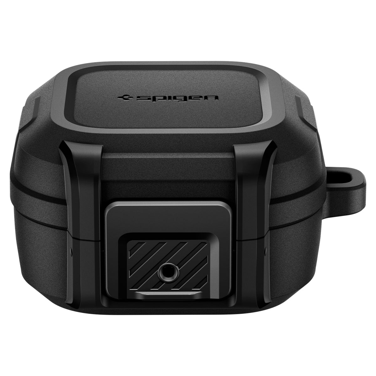Hülle für Galaxy Buds 4 / 4 Pro, Spigen Lock Fit, Matt Schwarz