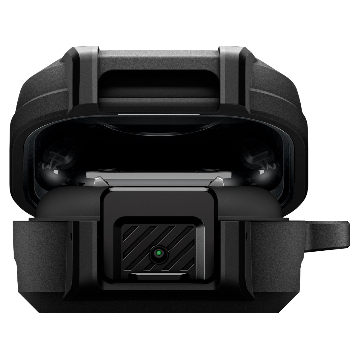Hülle für Galaxy Buds 4 / 4 Pro, Spigen Lock Fit, Matt Schwarz