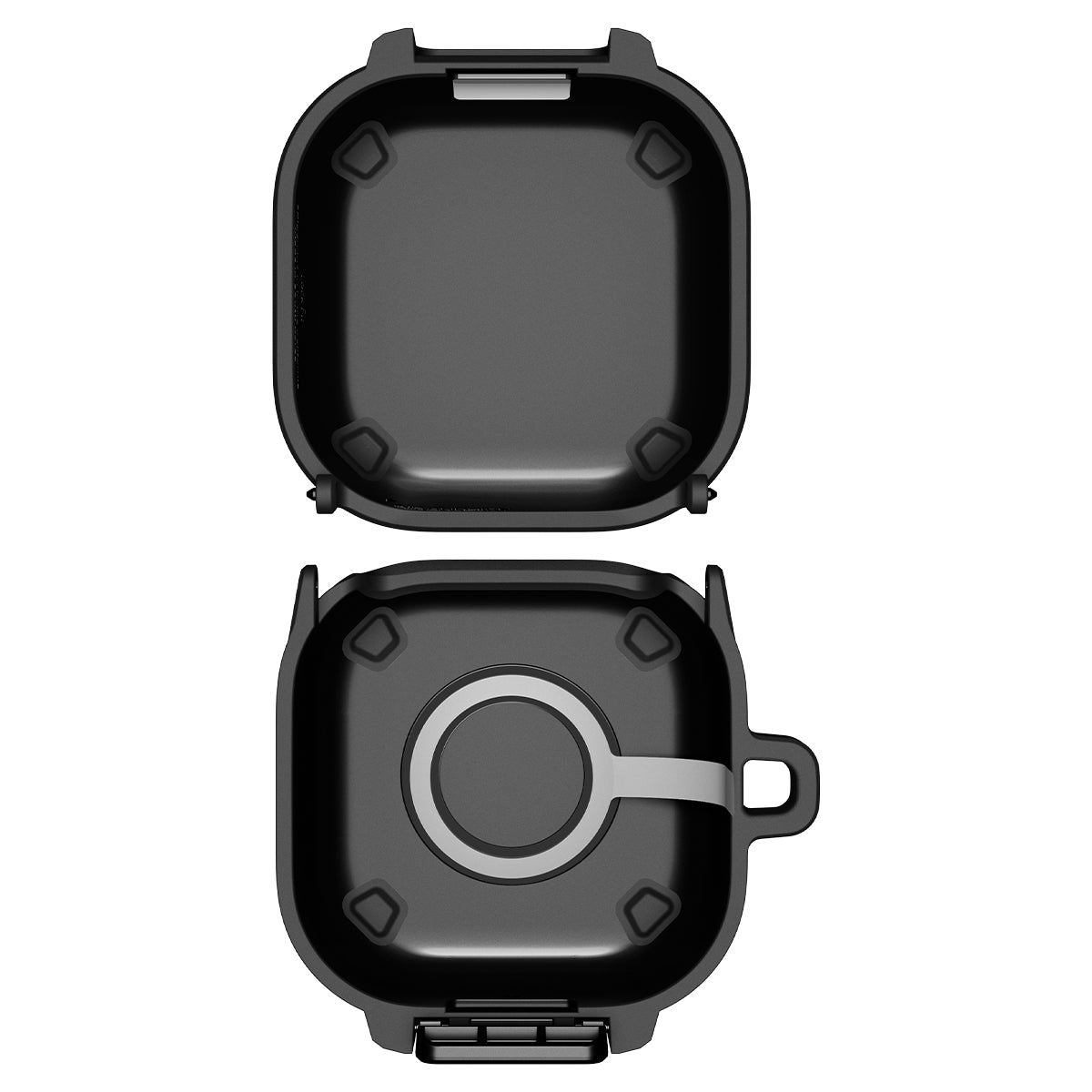 Hülle für Galaxy Buds 4 / 4 Pro, Spigen Lock Fit, Matt Schwarz
