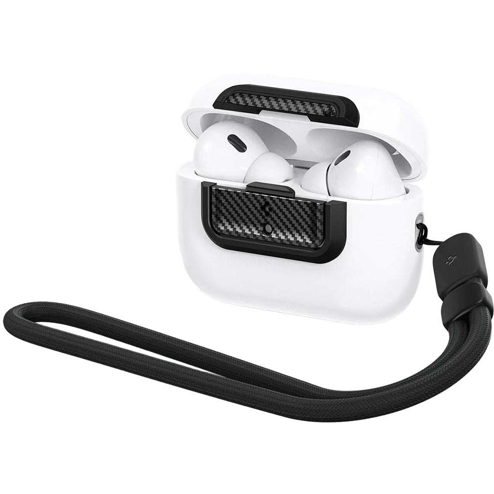 Verschluss für Hülle Spigen Lock Fit M für AirPods Pro 2 / 1, Karbon-Muster