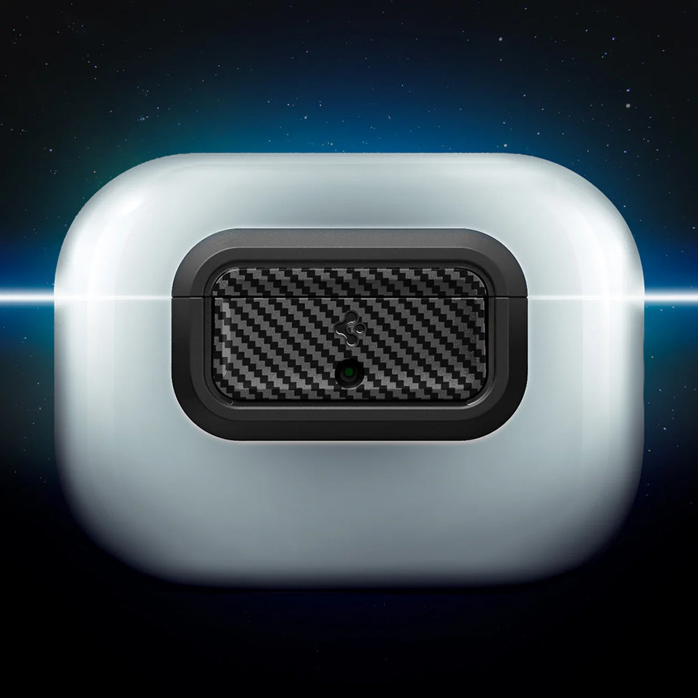 Verschluss für Hülle Spigen Lock Fit M für AirPods Pro 2 / 1, Karbon-Muster