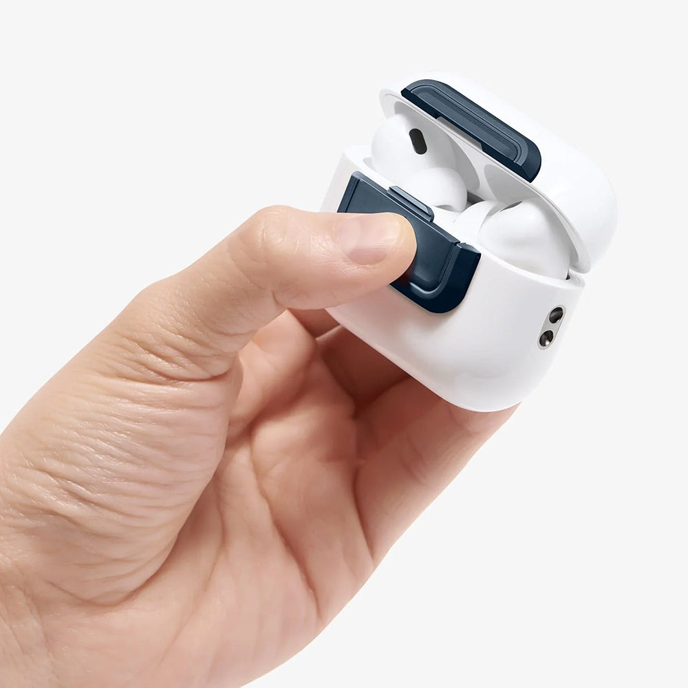Verschluss für Hülle Spigen Lock Fit M für AirPods Pro 2 / 1, Dunkelblau