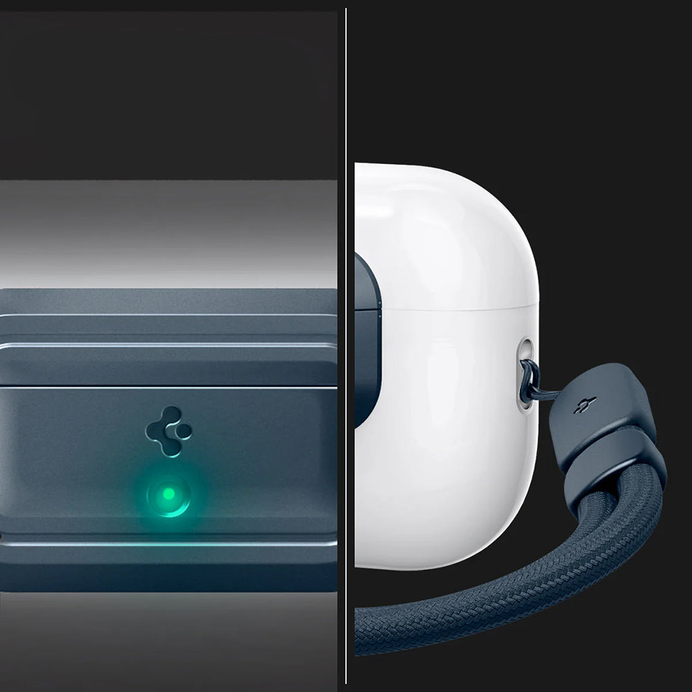 Verschluss für Hülle Spigen Lock Fit M für AirPods Pro 2 / 1, Dunkelblau