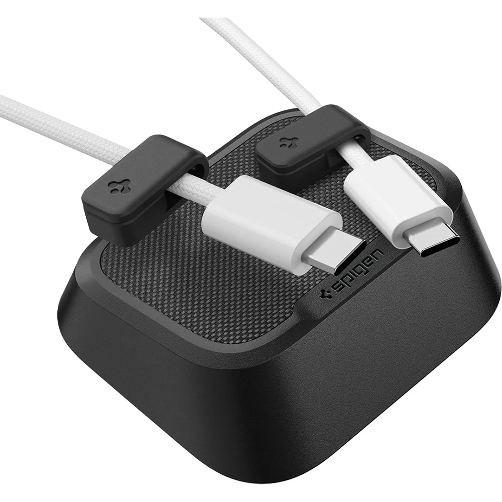 Magnetischer Kabelhalter, Spigen Magnetic Cable Holder LD103, Schwarz