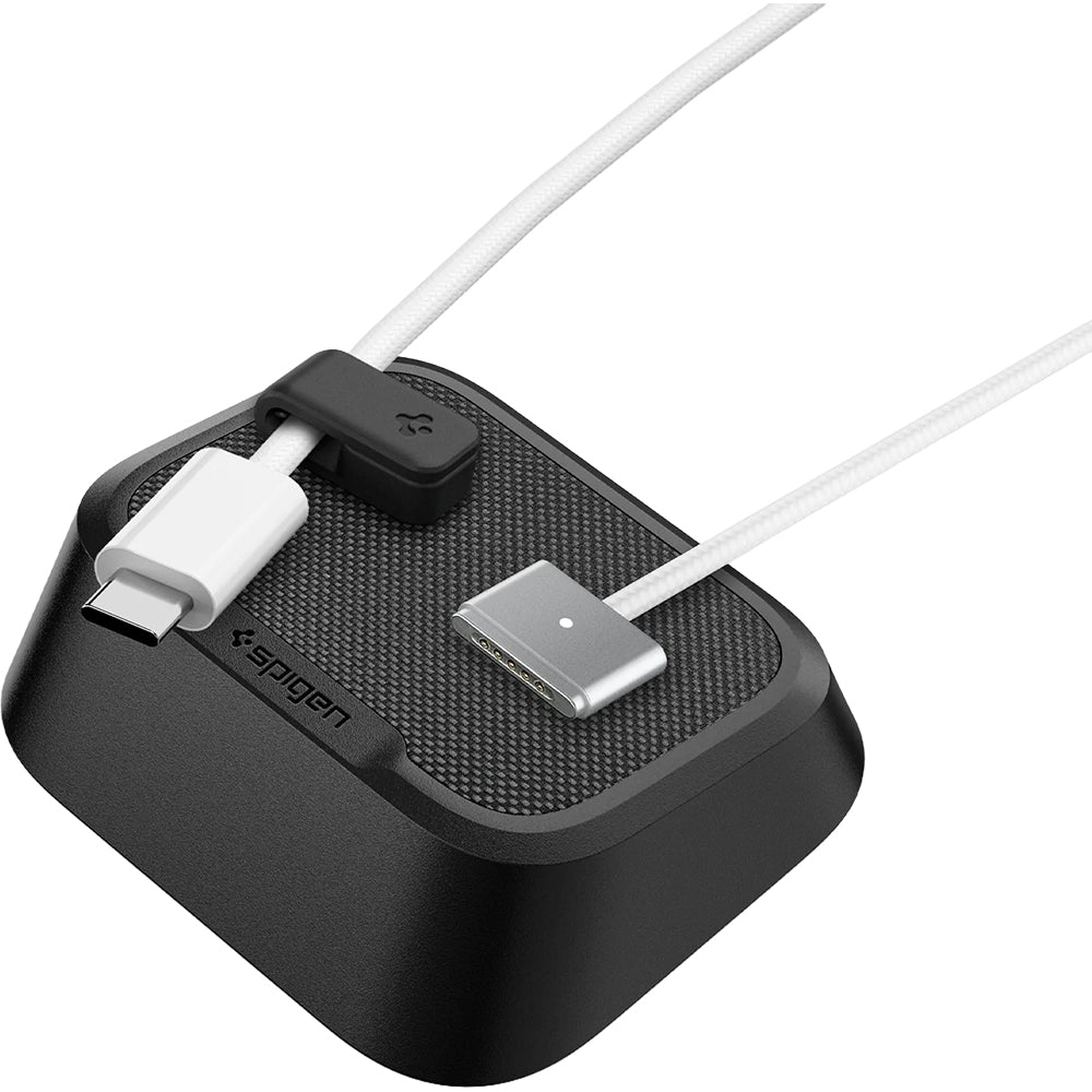 Magnetischer Kabelhalter, Spigen Magnetic Cable Holder LD103, Schwarz