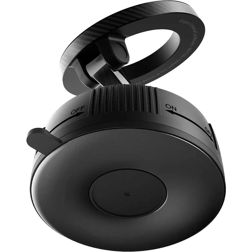 Magnetische Autohalterung für MagSafe, für Armaturenbrett / Windschutzscheibe, Spigen MFT36, Schwarz