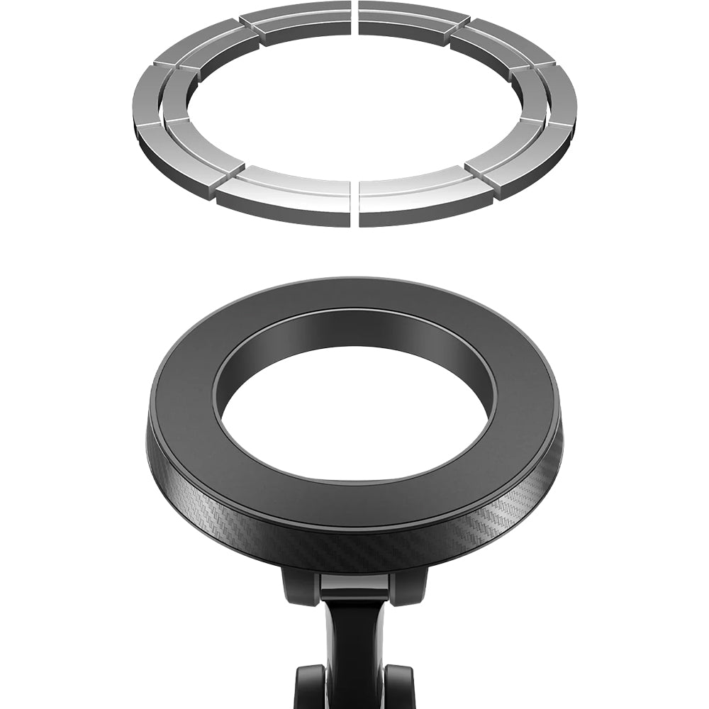 Magnetische Autohalterung für MagSafe, für Armaturenbrett / Windschutzscheibe, Spigen MFT36, Schwarz