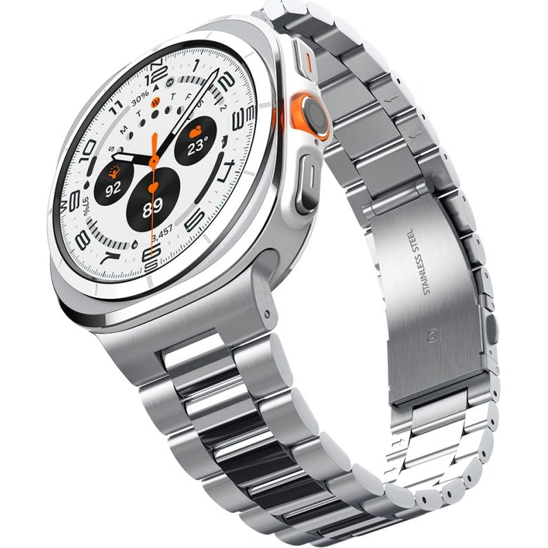 Armband für Galaxy Watch Ultra 2 / 1, Spigen Modern Fit, Silbern