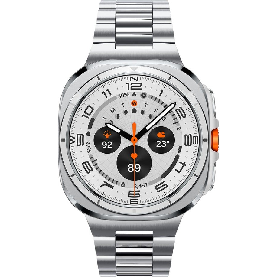 Armband für Galaxy Watch Ultra 2 / 1, Spigen Modern Fit, Silbern