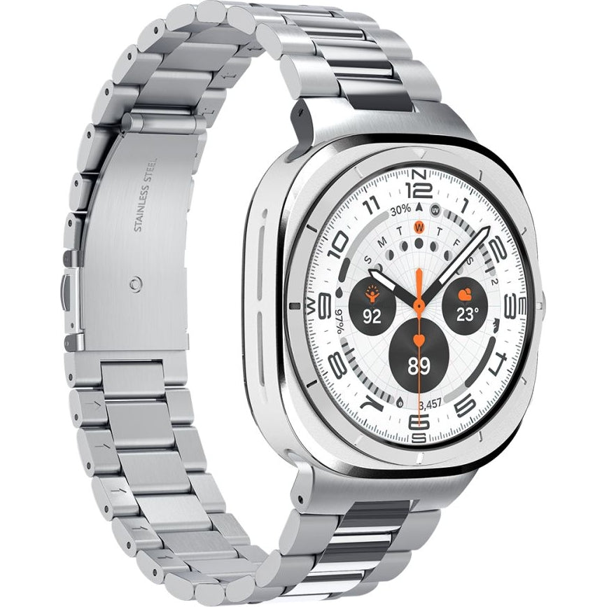 Armband für Galaxy Watch Ultra 2 / 1, Spigen Modern Fit, Silbern