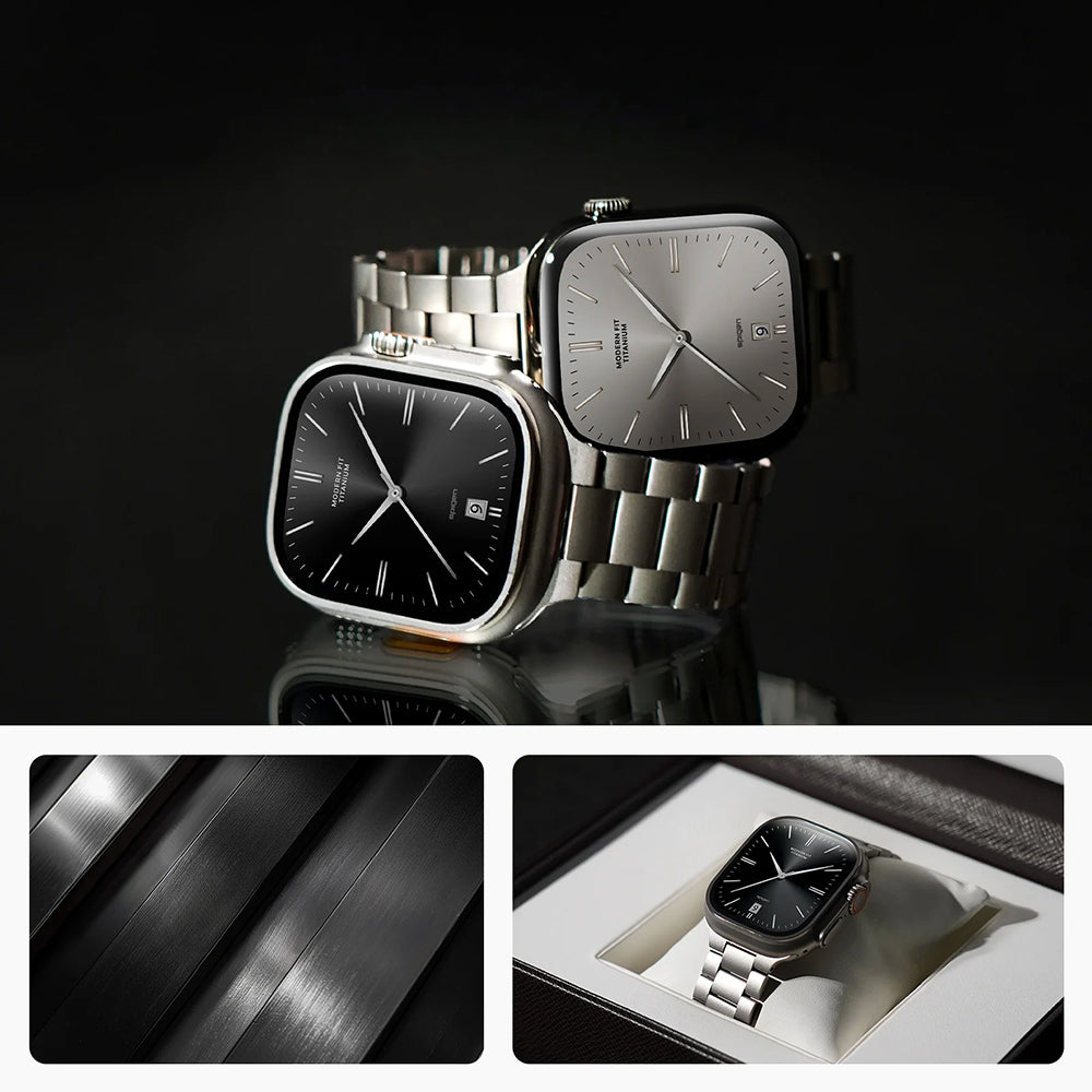 Armband Spigen Modern Fit Titanium für Apple Watch 49/46/45/44 mm, Silbern