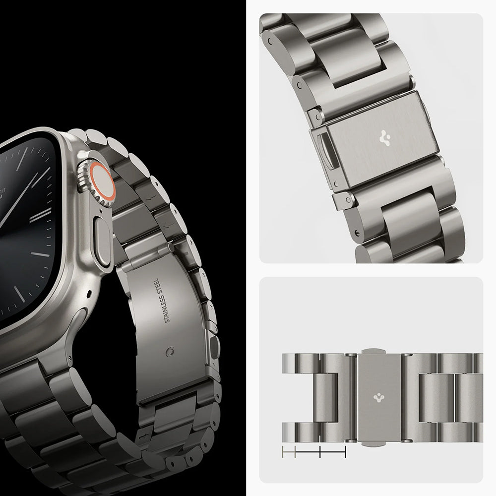 Armband Spigen Modern Fit Titanium für Apple Watch 49/46/45/44 mm, Silbern