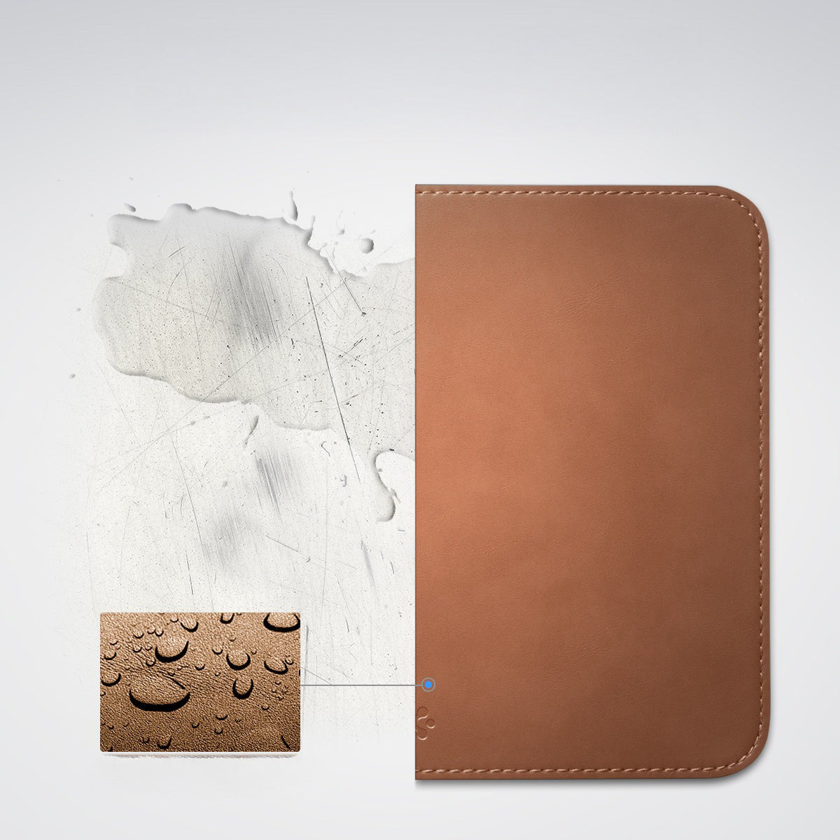Öko-Leder-Schreibtisch/Mausunterlage, Spigen LD301, Braun