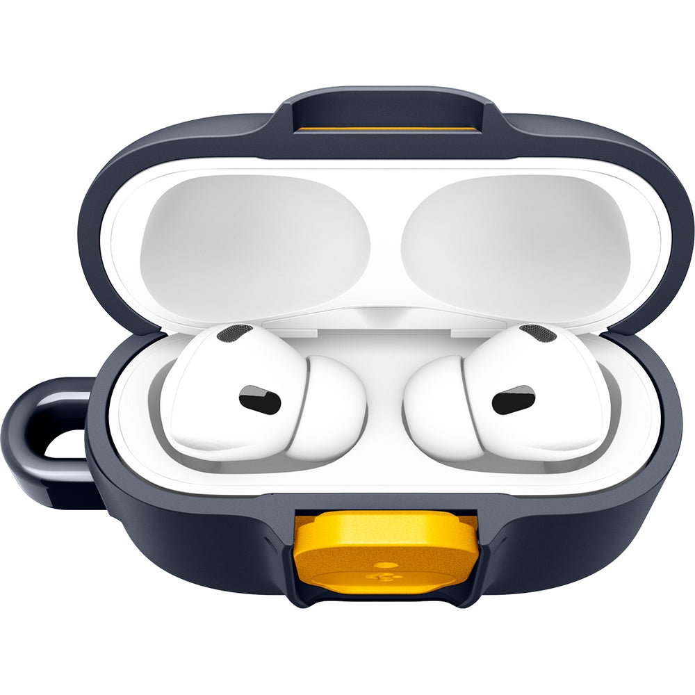 Hülle für Apple AirPods Pro 3, Spigen Nano Pop, Dunkelblau-Gelb