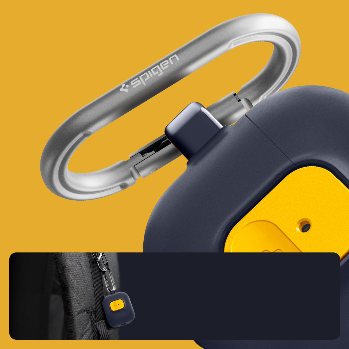Hülle für Apple AirPods Pro 3, Spigen Nano Pop, Dunkelblau-Gelb