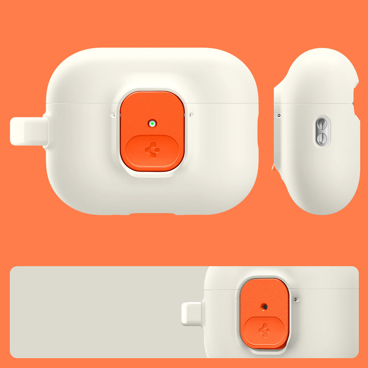Hülle für Apple AirPods Pro 3, Spigen Nano Pop, Beige-Orange