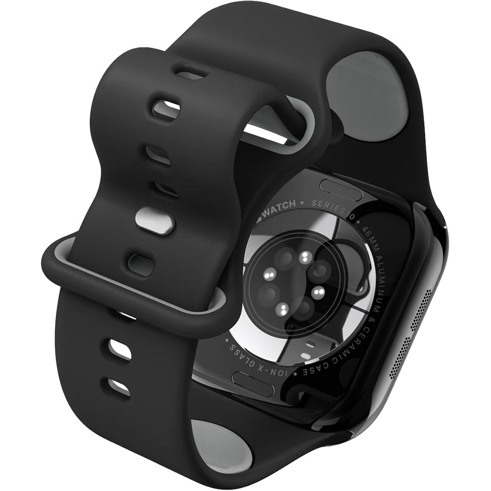 Armband für Apple Watch 49/46/45/44 mm, Spigen Nano Pop, Schwarz