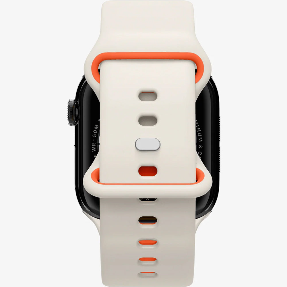 Armband für Apple Watch 49/46/45/44 mm, Spigen Nano Pop, Beige-Orange