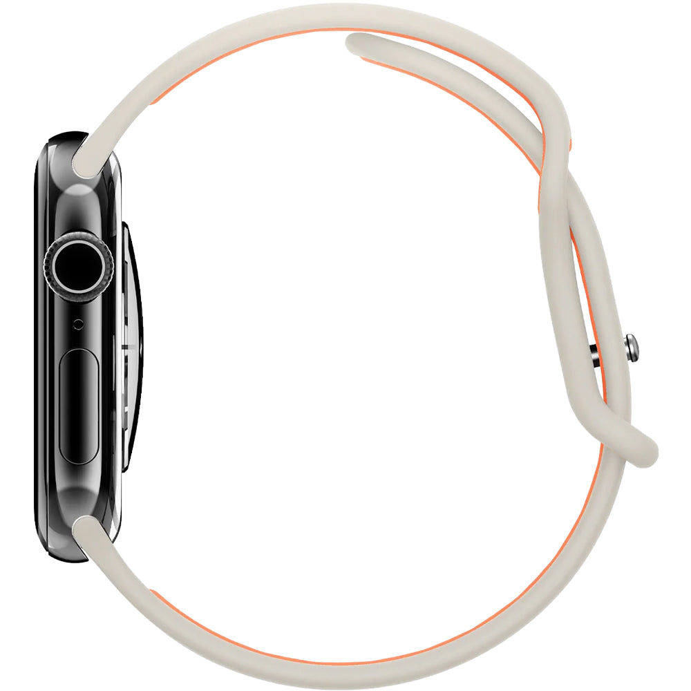 Armband für Apple Watch 49/46/45/44 mm, Spigen Nano Pop, Beige-Orange