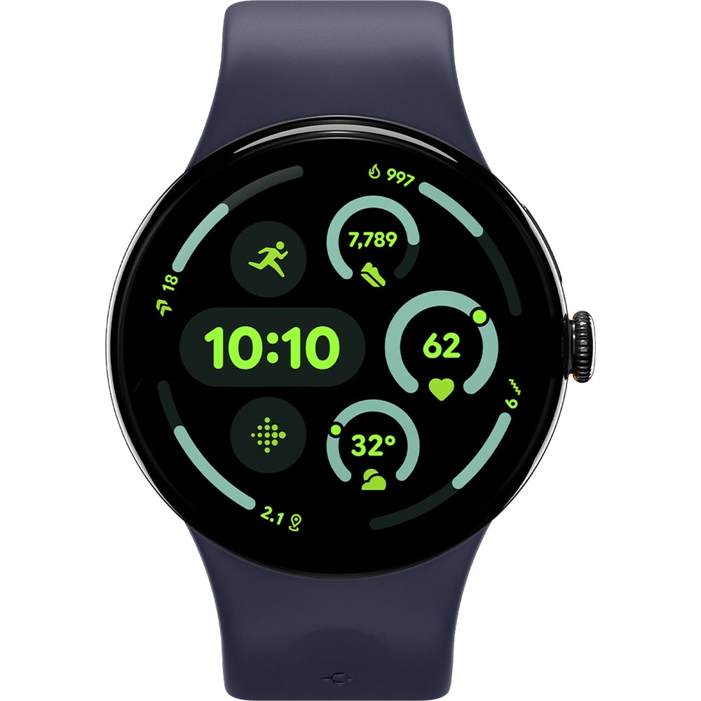 Armband für Pixel Watch 4/3/2/1 (41 mm), Spigen Nano Pop, Dunkelblau-Gelb