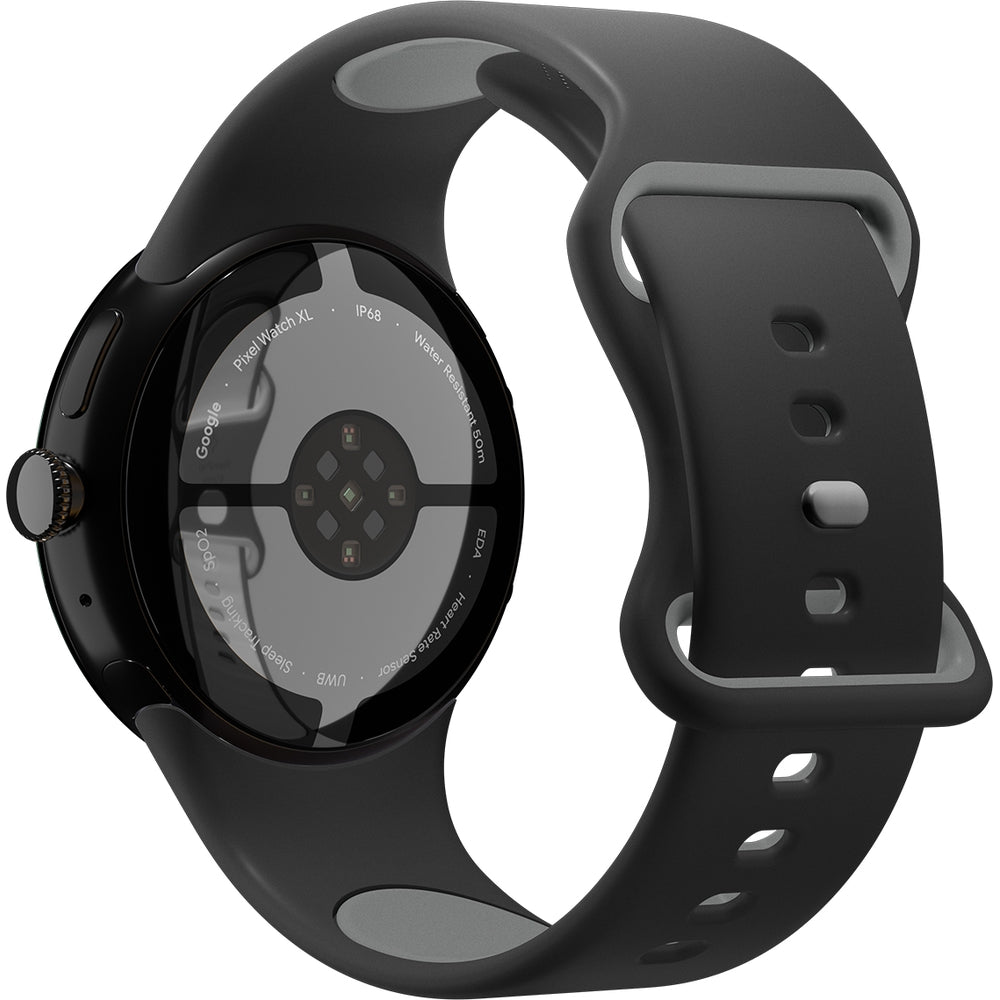 Armband für Pixel Watch 4/3/2/1 (41 mm), Spigen Nano Pop, Schwarz-Grau