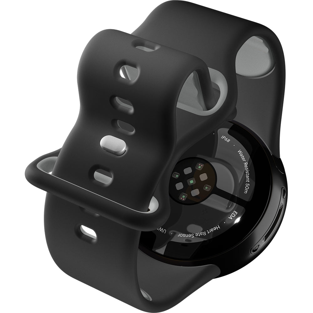 Armband für Pixel Watch 4/3 (45 mm), Spigen Nano Pop, Schwarz-Grau