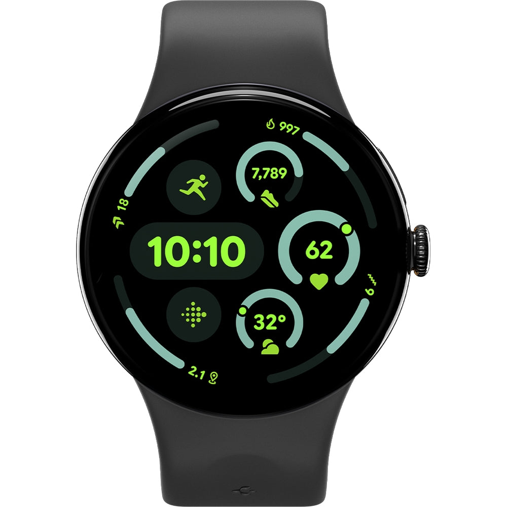 Armband für Pixel Watch 4/3 (45 mm), Spigen Nano Pop, Schwarz-Grau