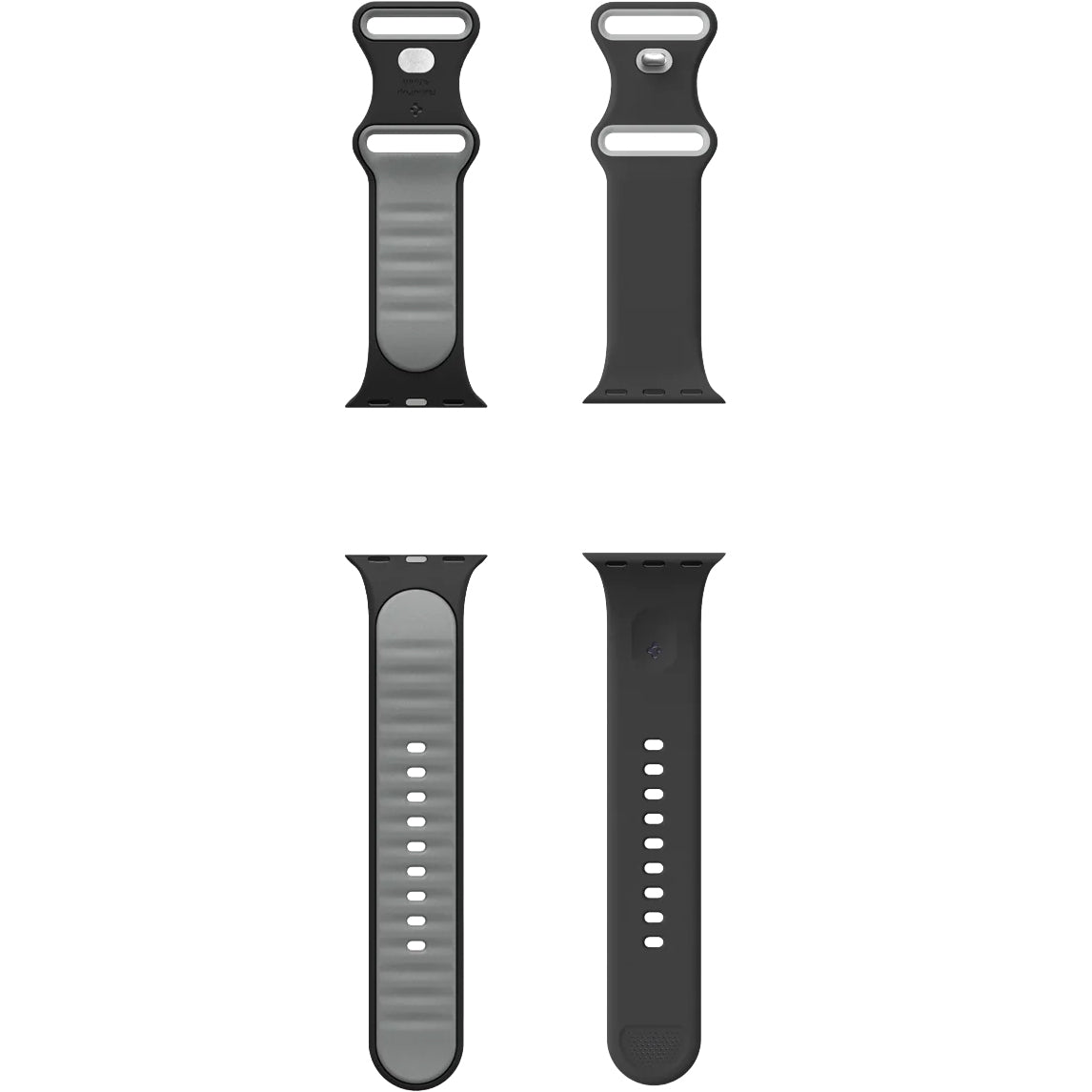 Armband für Apple Watch 42/41/40/38mm, Spigen Nano Pop, Schwarz-Grau